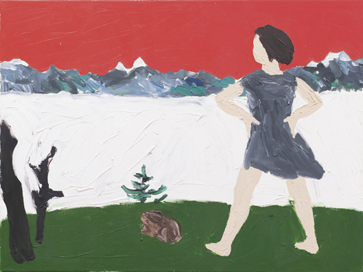 Malerei von Thomas Hoor mit dem Titel »Abendrot« Acryl auf Leinwand
