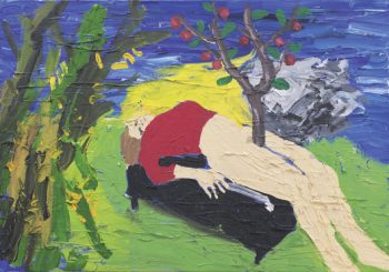 Gemälde Home is where the heart is, Öl auf Leinwand, 70 x 90 cm