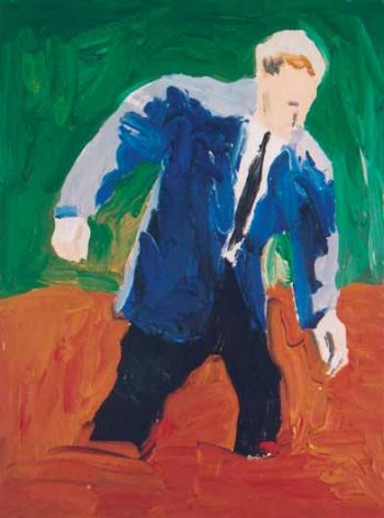 Malerei von Thomas Hoor mit dem Titel »Management«, Acryl auf Leinwand