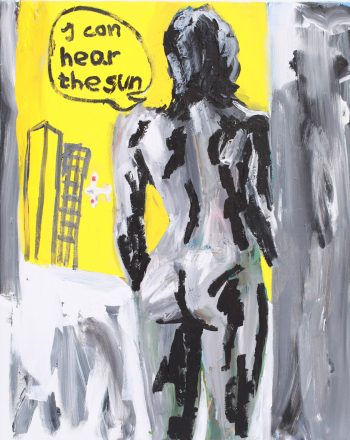 Ölgemälde von Thomas Hoor mit dem Titel »I can hear the sun«