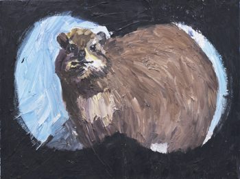 Malerei von Thomas mit dem Titel »Wüstenbewohner«, Acryl auf Leinwand